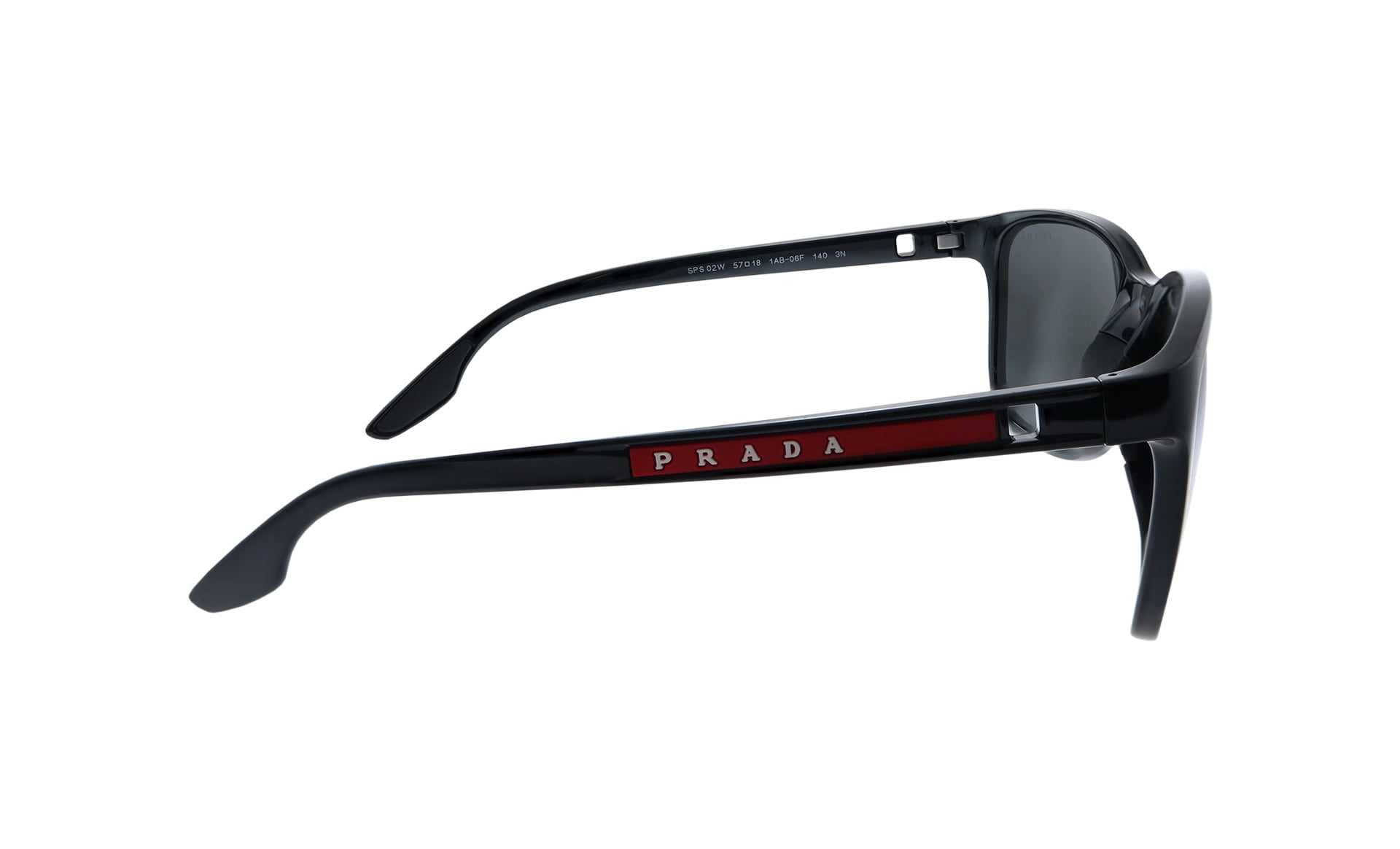 Prada Linea Rossa Dark Grey Rectangular Men s Sunglasses PS 02WS 1AB06F 57