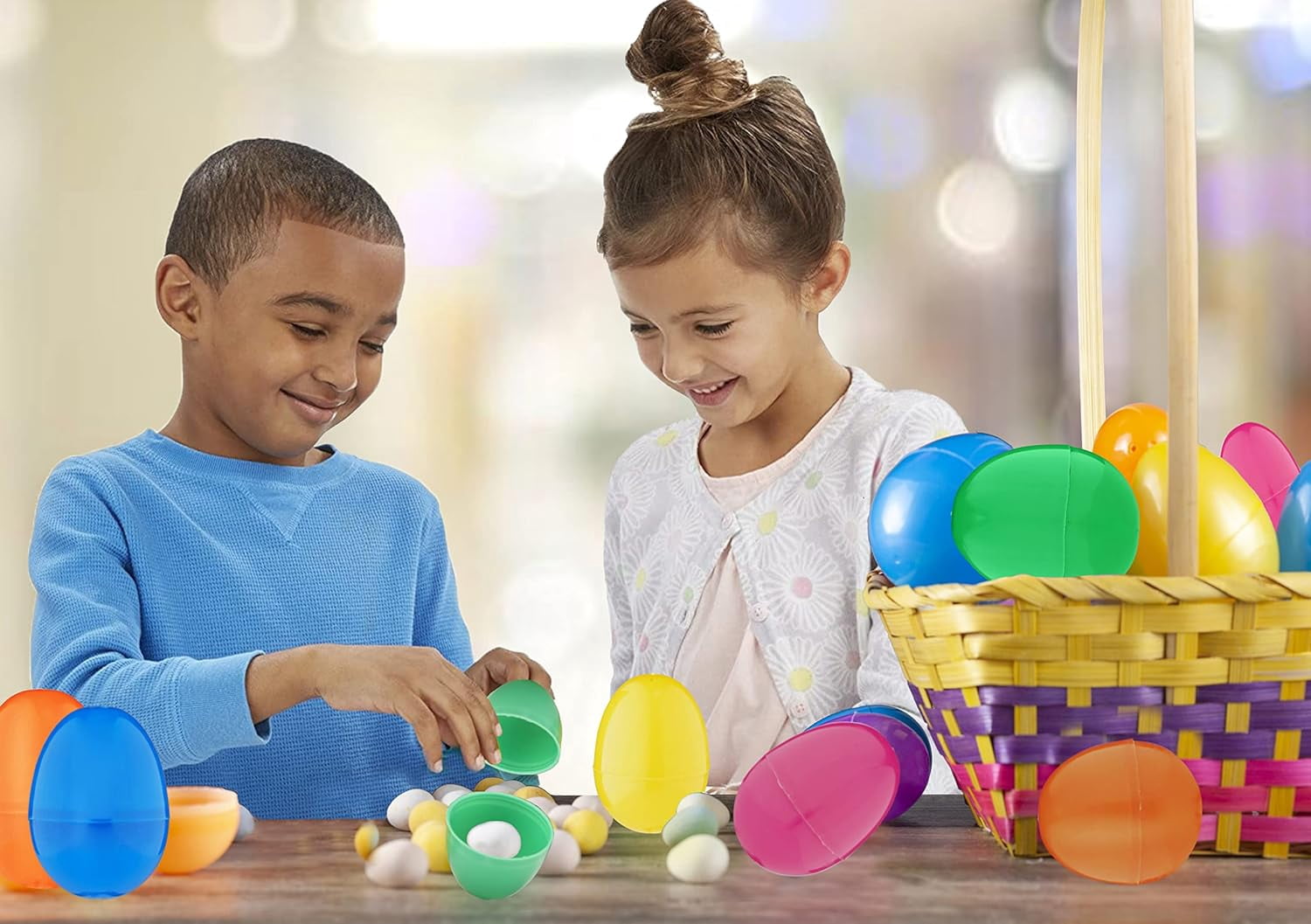 Maxygift Plastic Easter Eggs for Easter Celebrations Fillable Eggs, Multicolor, Gift Pack of 2000