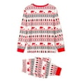 thumbnail image 6 of Meihuid Family Matching Pajamas Set Christmas PJ's Sleepwear Printed Top and Striped Bottom, 6 of 8