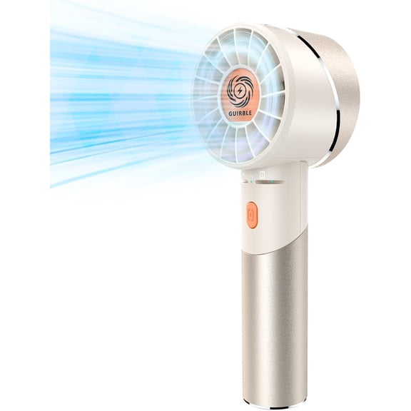 Handheld fan, portable turbo fan, powerful personal fan (7000rpm high-speed motor, battery operation 3-16 hours)