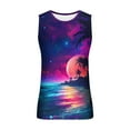 thumbnail image 4 of Penkiiy Mens Graphic Sleeveless Shirts Summer Casual Sports T-Shirt Beach Coconut Tree Print Tank Tops Fitness Muscle Tanks M Purple, 4 of 5