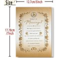 thumbnail image 3 of Wedding Card for Bride and Groom, Romantic Marriage Congratulations Card for Newlyweds, Elegant Wedding Gift for Couple, 3 of 3