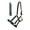 Black, variant on Nylon Horse Padded Beaded Inlay Halter w/ Lead Rope Purple 606175PR