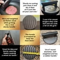 thumbnail image 4 of Gourmet Easy-Smash Burger Press for Griddle, 2 lb Heavy Duty Burger Smasher Tool with Heat-Resistant Handle, Premium Cast Iron Bacon & Sandwich Maker, Hamburger Press for BBQ Grilling Accessories, 4 of 7