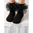 thumbnail image 4 of 1 Pair Girls Socks Children Ruffle Pleated Lace Princess Baby Socks, 4 of 4