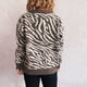 thumbnail image 4 of Ailaofu Women's Zip Up Hooded Cardigan Sweater Knitted Drop Shoulder Fall Hoodies Outerwear, 4 of 5