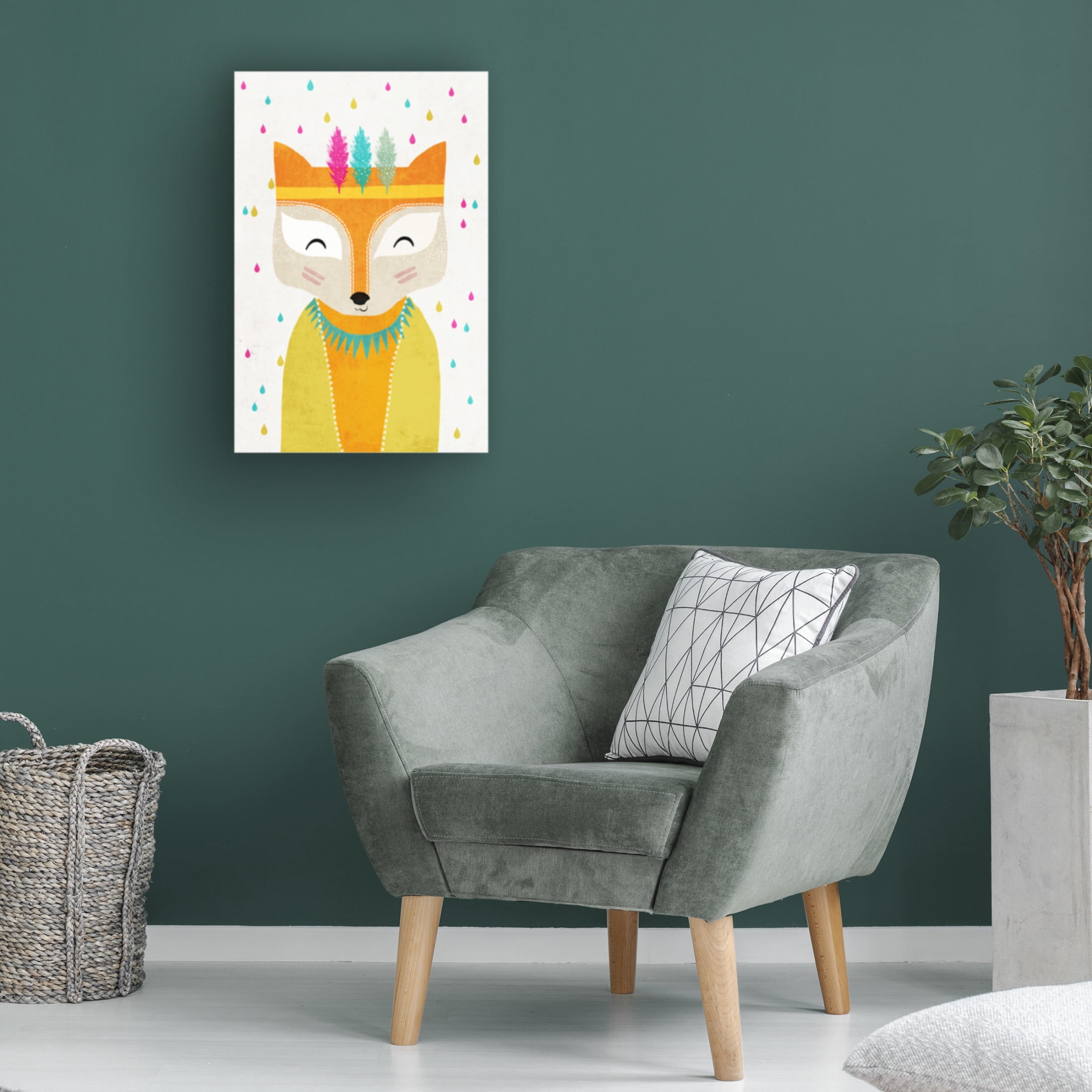 Canvas Wall Art - Treechild 'The Rainmaker' Wall Art for Living Room, Bedroom, or Office D?cor by Trademark Fine Art - 30 x 47 Inches
