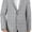 Grey Plaid, variant on Adam Baker by Prontomoda Men's Single Breasted Classic Fit 100% Luxury Lamb's Wool Blazer/Sport Coat - Steel Plaid - 38S