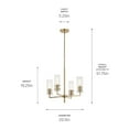 thumbnail image 3 of Kichler Lighting - Velestino - 4 Light Chandelier-19.25 Inches Tall and 20.5, 3 of 5