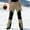 Brown plus size fleece lined pants a1, variant on Women Plus Size Straight Leg Trousers High Waisted Fleece Lined with Pockets Casual Sport Active Long Pants Loose Fit Joggers Workout Lounge Bottoms, Black 2XL