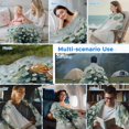 thumbnail image 5 of Spring Eucalyptus Cooling Blanket,Lightweight Breathable Summer Throw Blanket with Double Sided Cold Effect,Pastoral Botanical Leaf Retro Rustic Picnic Blankets Bed Sheet for Hot Sleepers 60"x80", 5 of 8