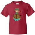 thumbnail image 3 of Inktastic Fishing Boy, Brown Hair, Fisherman, Fishing Rod Youth T-Shirt, 3 of 5