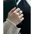 thumbnail image 4 of Gem Stone King 1.20 Ct Oval Green Simulated Emerald 925 Sterling Silver Ring (Size 6), 4 of 5