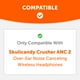 thumbnail image 2 of Almohadillas para Orejas WC Crusher ANC 2 Reemplazo Premium Negro, 2 of 8
