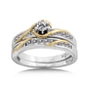 1/2 Carat Diamond 14kt Two-Tone Ribbon Bridal Set