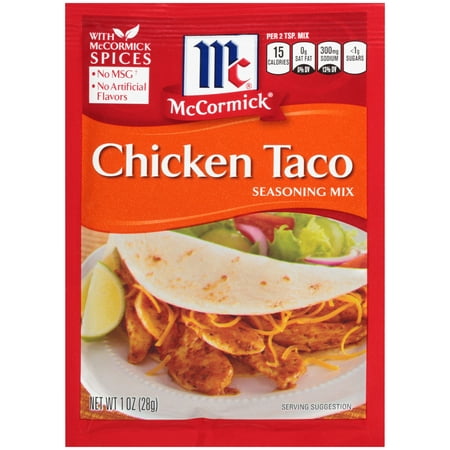 (4 Pack) McCormick Chicken Taco Seasoning Mix, 1 (Best Spices To Put On Chicken)