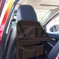 thumbnail image 3 of jiaping Car Backseat Organizer Automotive Accessories with Foldable Table Tray Road Trip Brown, 3 of 7