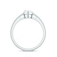 thumbnail image 2 of Rosec Jewels Moissanite Solitaire Engagement Ring 1 Carat - 6X8 mm Moissanite Teardrop Ring - D-VS1 Grade Certified, 18K White Gold, US 10.50, 2 of 8