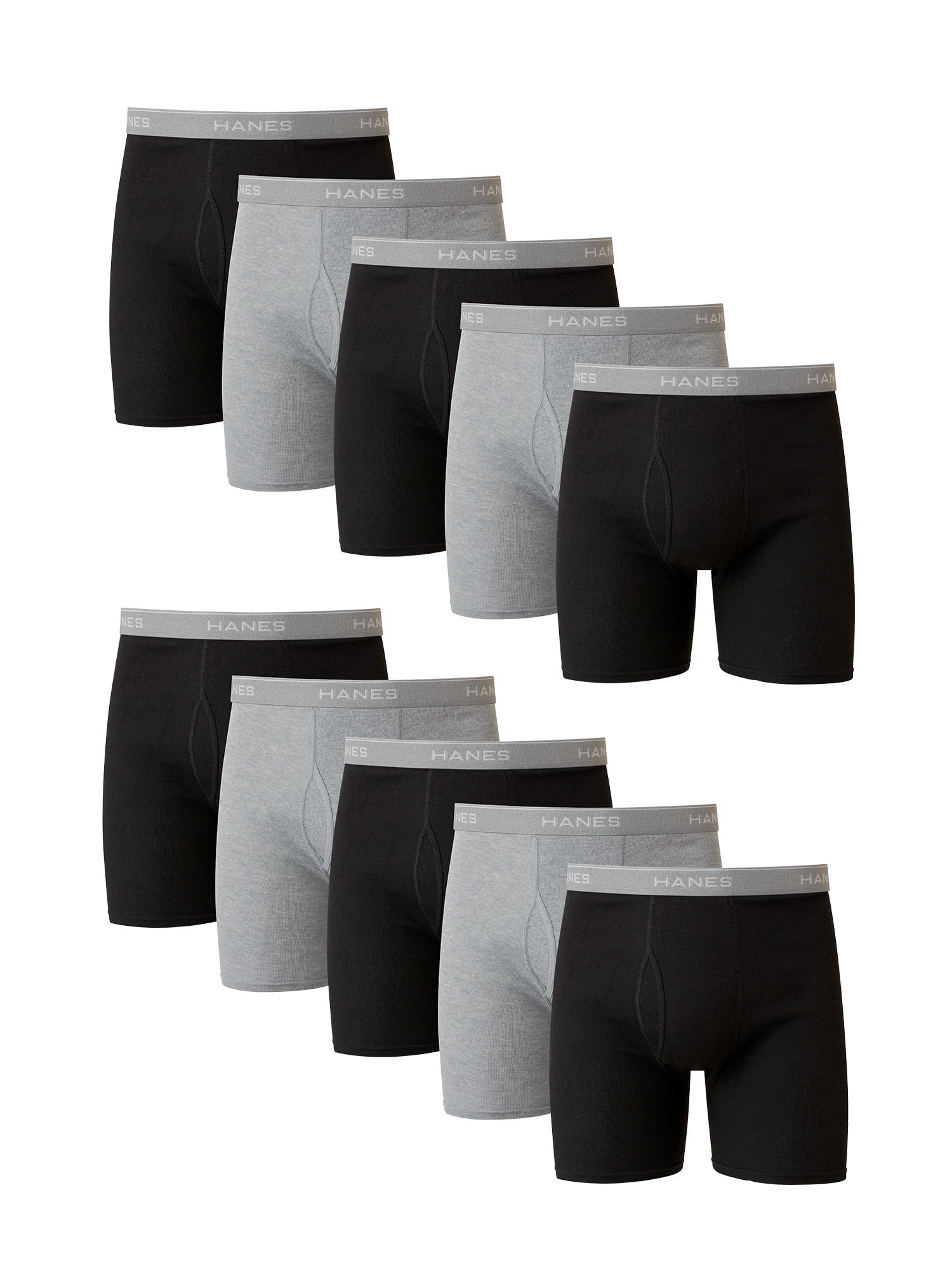 Fruit of the Loom Men's Active Cotton Blend Boxer Briefs, 8-Pack
