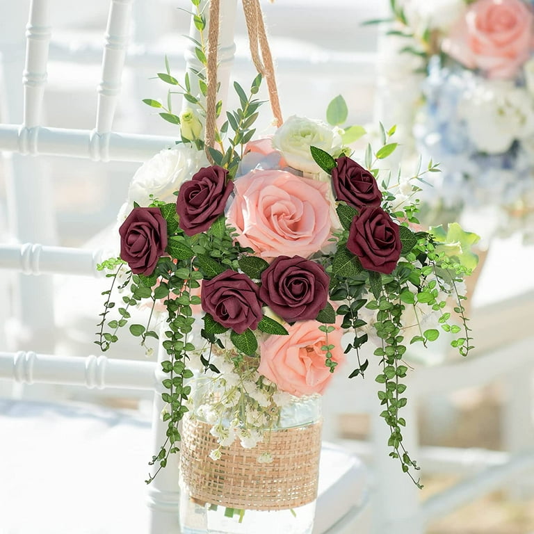 12pcs Artificial Baby's Breath Decorations, White Real Touch Flowers Fake  Plants for Wedding Bouquets Centerpieces Floral Arrangements