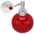 thumbnail image 3 of 1Pc Press Bottle Ceramic Lotion Packing Bottles Squeeze Pump Dispenser (Red), 3 of 3