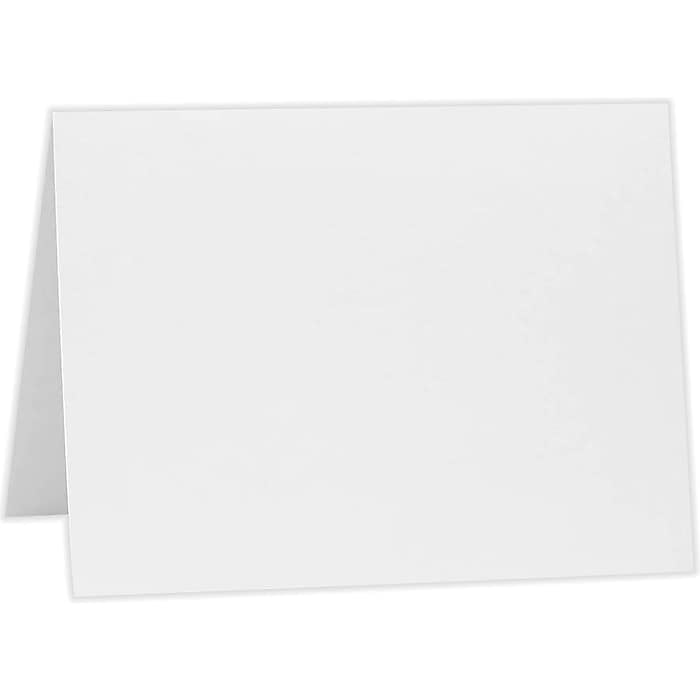 A2 Folded Card (4 1/4 x 5 1/2) - 80lb. Bright White (1000 Qty ...