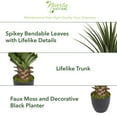 thumbnail image 3 of Nearly Natural 4' Spiked Agave Polyester Artificial Plant, Green, 3 of 9