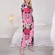 thumbnail image 3 of Balery Panda Heart Valentine Pink Conjunto de Pijama con Estampado para Mujer, Conjunto de Dos Piezas con Manga Larga, Ropa de Dormir Suave con Bolsillos, Pijamas Cómodos-Small, 3 of 7