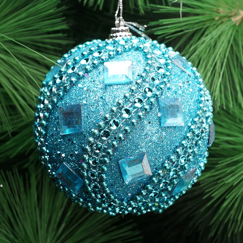 Christmas Rhinestone Glitter Baubles Balls Xmas Tree Ornament