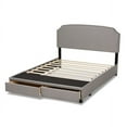 thumbnail image 6 of Baxton Studio Larese Light Grey Fabric Upholstered 2-Drawer King Size Platform Storage Bed, 6 of 7