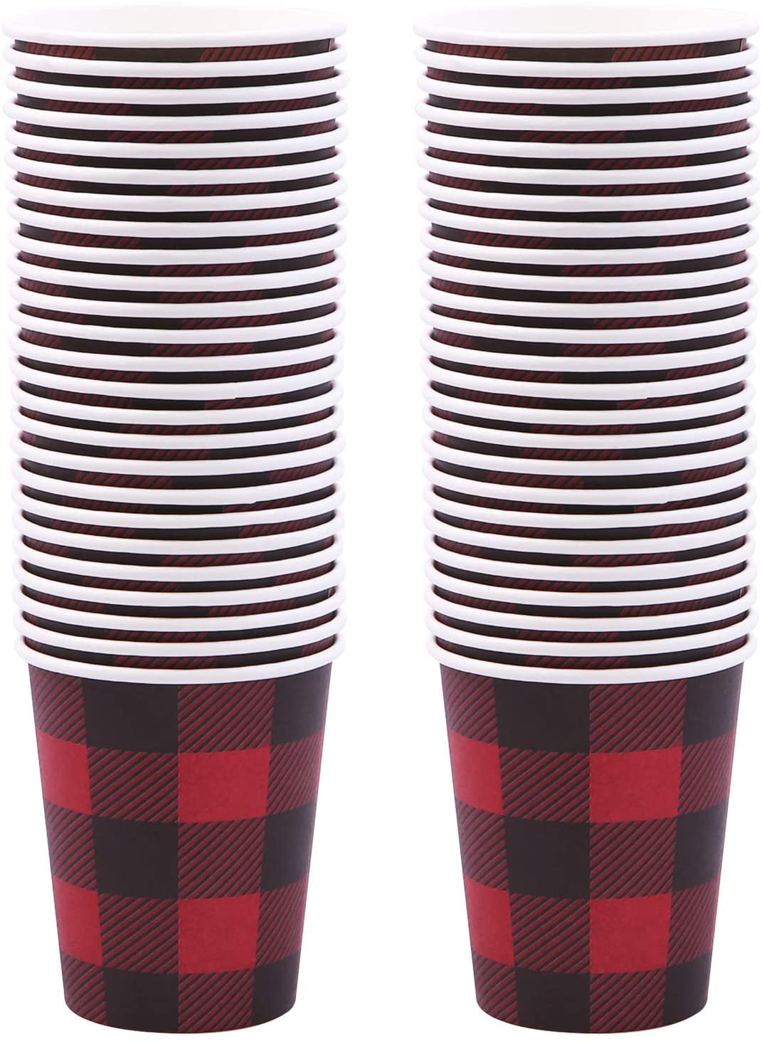 Package Of 8 Online Stores Red Gingham Paper Cups 9 Oz Inc