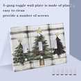 thumbnail image 6 of WOBOGO Christmas Trees on A White and Black Plaid Pattern 2-hole Switch Plates PC Flame Retardant Plastic Material Glossy Finish Smooth Touch 4.56x4.48x0.27in, 6 of 8