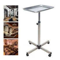 Stand Medical Trolley Mobile Rolling Cart Aluminium Alloy Tray for Salon Tattoo