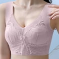 thumbnail image 3 of Mrat Clearance Womens Strapless Bras Clearance Womens Embroidered Glossy Comfortable Breathable Bra Underwear No Underwire Black Strapless Bra L_17 Pink 46, 3 of 5