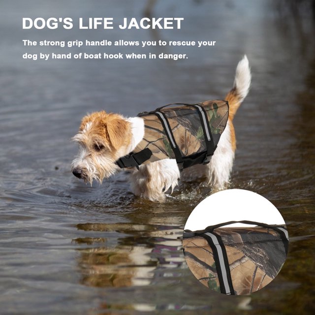 Jacenvly 2024 - Liquidación de nuevos suministros para mascotas: chaleco salvavidas, abrigo reflectante para mascotas, ropa para perros para exteriores, traje de baño para mascotas, camuflaje para