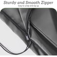 thumbnail image 5 of Terrace Umbrella Cover Waterproof UV Resistant Outdoor Cantilever Umbrella Cover with Zipper and Pole, gray, 5 of 6