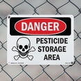 thumbnail image 4 of Pesticide Storage Area OSHA Danger Aluminum Sign 24 Inch x 18 Inch - 5 Pack, 4 of 8