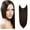 Dark Brown, variant on SAYFUT 22 Inch Hair Piece Long Synthetic Hairpiece Invisible Wire Headband for Women Secret Elastic Fish line Hairpiece Hidden Straight Long Synthetic Hair Extension,Light Ash Blonde & Bleach Blonde