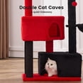 thumbnail image 6 of 41" Tall Gothic Cat Tree for Medium-Large Cats, Heavy Duty Cat Tower with 2.8in Posts & Washable Top Perches, Space-Saving Cat Furniture for Apartments, Easy to Assembly, 6 of 7