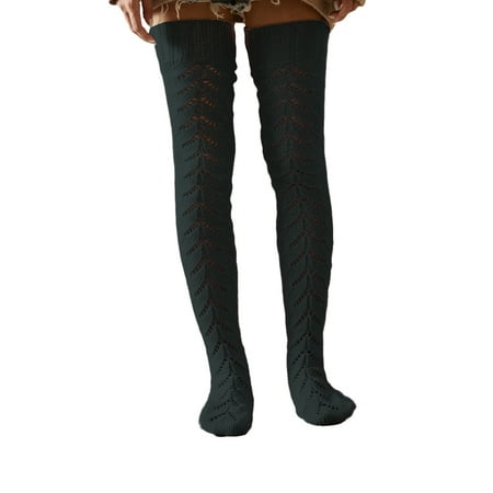 

LisenraIn Women Cable Knit Extra Long Boot Socks Over Knee Thigh Stocking Warmer