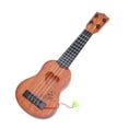 thumbnail image 2 of Miangastore Children Small Size Musical Instruments Imitated Ukulele Mini Guitar Playing Toy with Four Strings (39cm, Khaki), 2 of 8