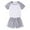 Gray, variant on ZACPNCV Kid Young Boy Girls Pajamas Clothes Color Block Top and Waist Shorts 2 Pieces Summer PJS Outfits Set Black 2-3 Years