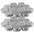 thumbnail image 1 of 24pcs Cosméticas de Aluminio de Lata de Bálsamo de Labio con Tapa de Rosca de Tornillo Sunnimix Contenedor redondo de aluminio, 1 of 5