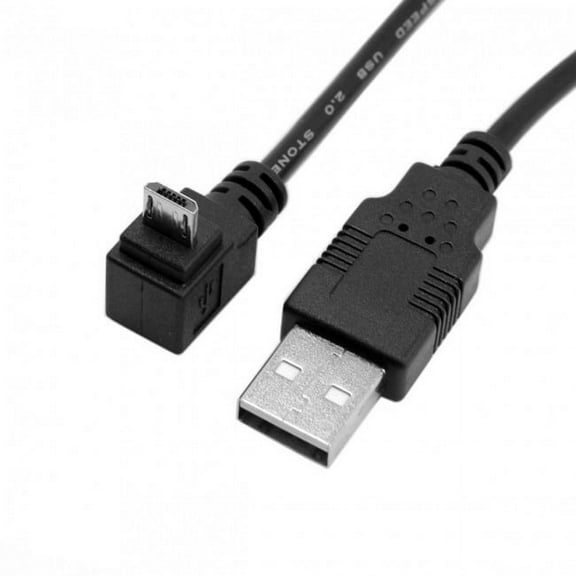 FVH Down angled 90 degree Micro USB to USB Data Charge Cable for i9500 9300 N7100