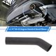 thumbnail image 2 of Codo de doble curvatura de 2.76″ OD 45° Longitud de 12 pulgadas Tubo de escape T201 Granallado L Tubo extendido para soldadura Pasamanos de escaleras HVAC Negro, 2 of 7
