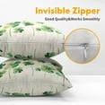 thumbnail image 2 of St Patrick''s Day Lucky Clover Pillow Covers 16x16 Inch Set of 2 Green Shamrock St Patricks Day Decorative Throw Pillow Covers Cotton Linen Cushion Covers for Couch Bed Sofa Chair Car Decor, 2 of 6