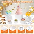 thumbnail image 4 of 6-Pc White Acrylic Riser Set w/ Signs & Markers, Stackable Display for Buffet, Decor, 4 of 8
