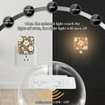thumbnail image 4 of Yayeee 2-Pack Plug in LED Night Lights with Light Sensors Motion Detectors, Brown Floral, 4 of 7