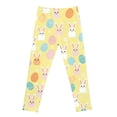 thumbnail image 5 of Girls' Easter Print Leggings Light Yellow 9Y-10Y, 5 of 5