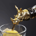 thumbnail image 5 of Aireador de vino y vertedor de licor de acero inoxidable con forma de animal: boquilla decantadora de lujo para vino tinto y blanco robusto, 5 of 5